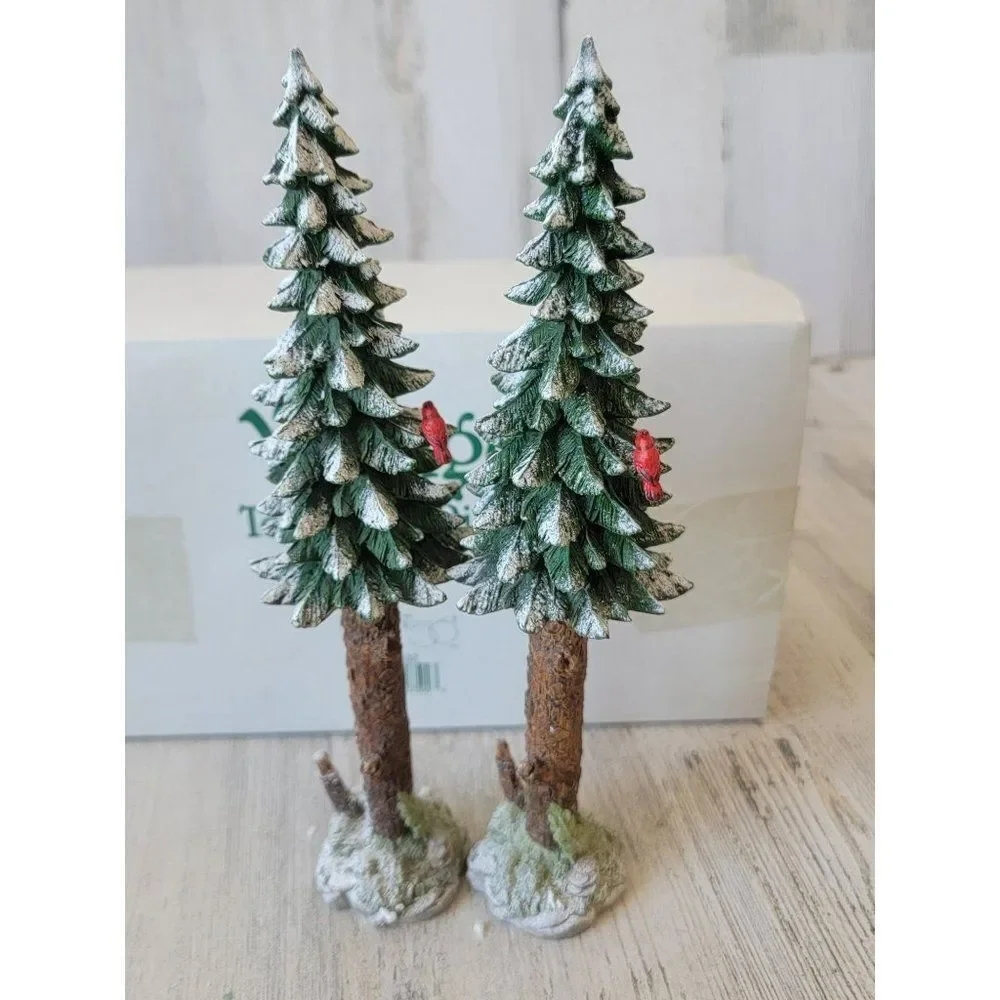 Dept 56 52632 Towering Pines snow‎ village accessory Xmas set
